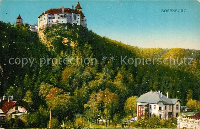 Rosenburg-Kamp Blick zur Rosenburg