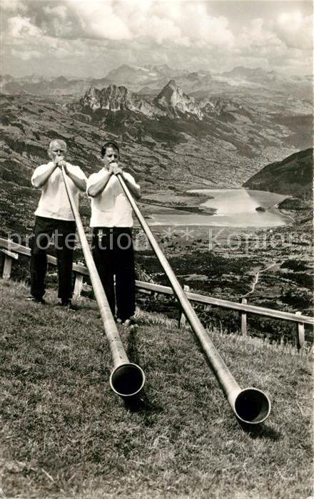 Alphorn Alphornbläser Rigi-Kulm