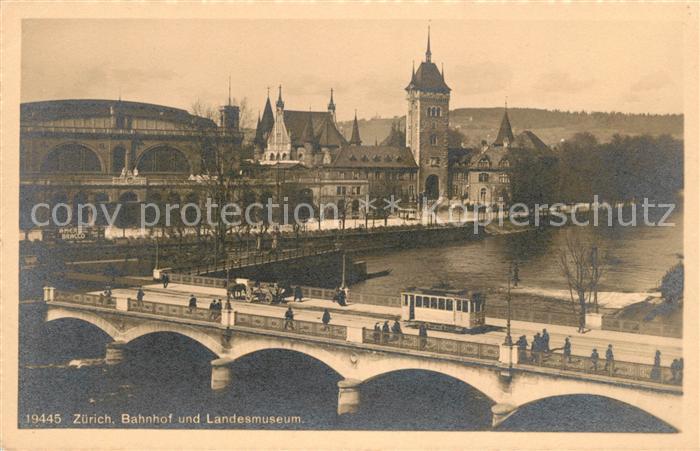 Strassenbahn Zürich Bahnhof Landesmuseum