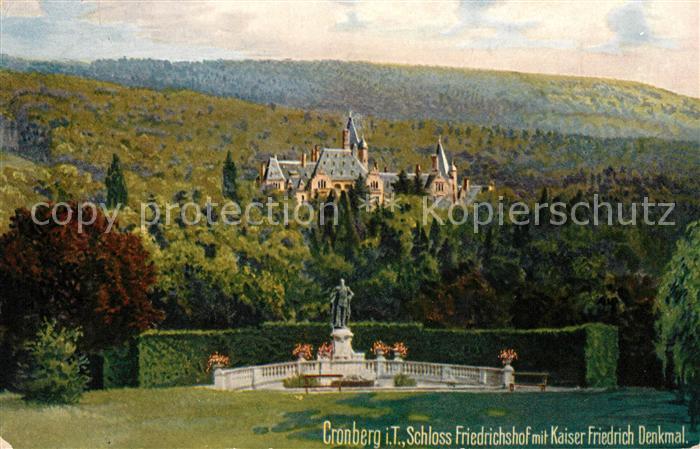 Verlag Wiedemann WIRO Nr. 2052 A Cronberg Schloss Friedrichshof K