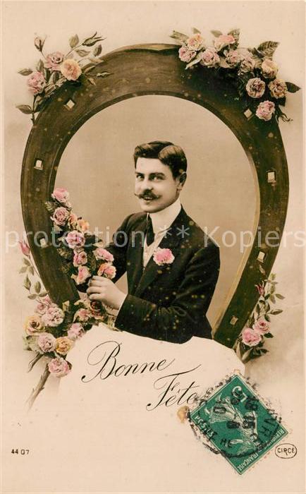 Foto Circe Nr. 4407 Hufeisen Mann Rosen