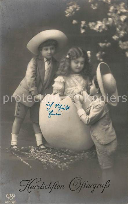 Foto EAS Nr. 4513/5 Ostern Kinder Hut