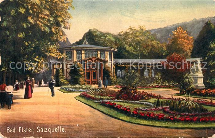 Verlag Wiedemann WIRO Nr. 1467 Bad Elster Salzquelle Lied Adam Pa