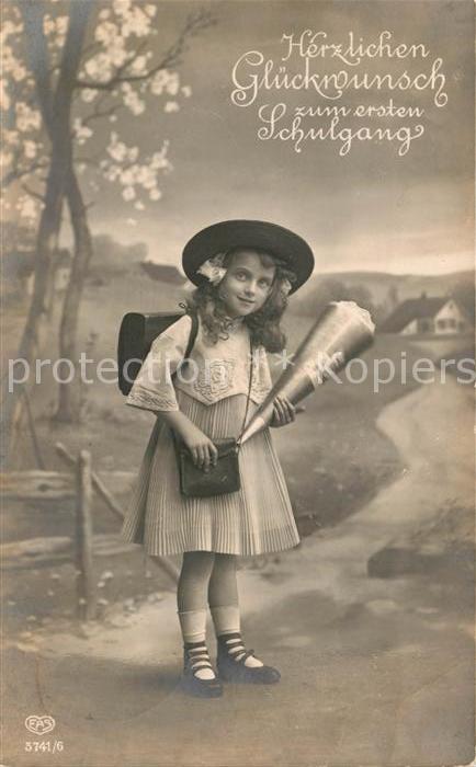 Foto EAS Nr. 5741/6 Kind Mädchen Einschulung Schultü