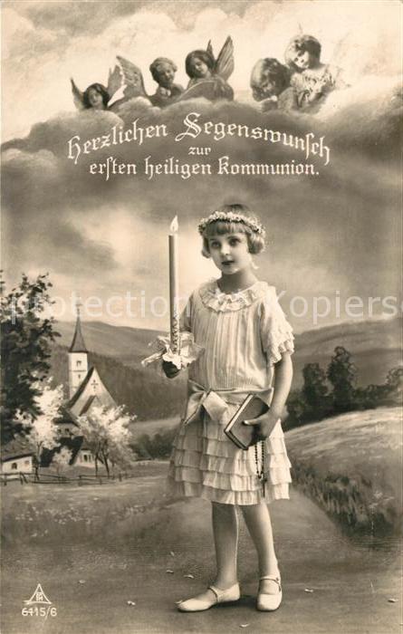 Foto PH Nr. 6115/6 Kind Kommunion Engel