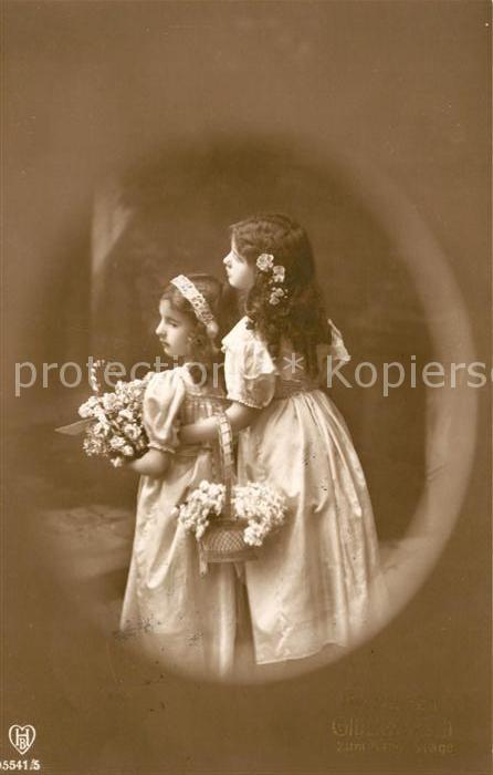 Foto HB Nr. 5541/5 Kinder Mädchen Blumen