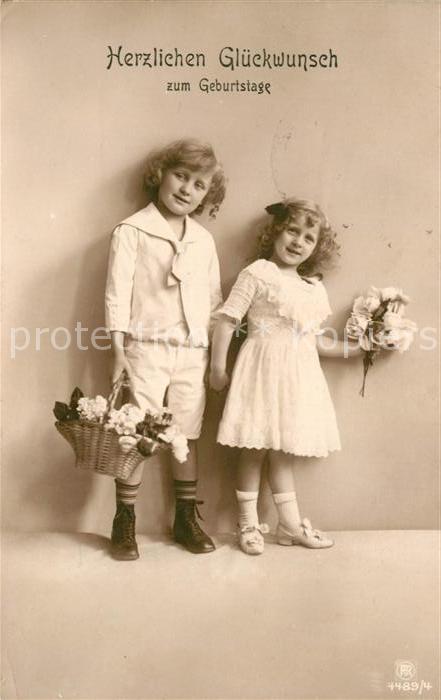 Foto RPH Nr. 4489/4 Kinder Geburtstag Rosen