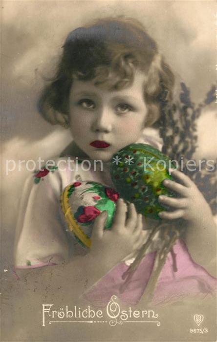 Foto HB Nr. 9675/3 Ostern Kind Ostereier