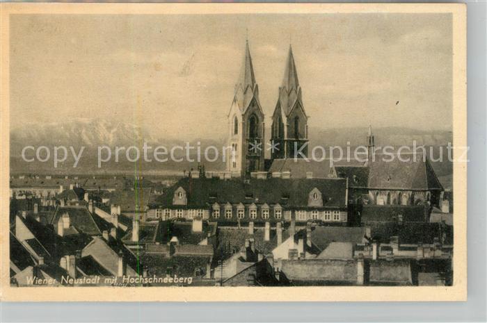Wiener Neustadt mit Hochschneeberg