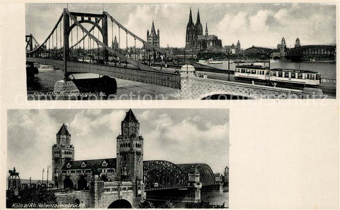 Strassenbahn Köln Hindenburgbrücke Hohenzollernbrück