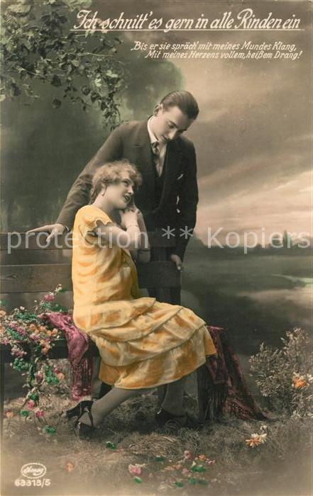 Foto Amag Nr. 63313/5 Poesie Ich schnitt es ern in al