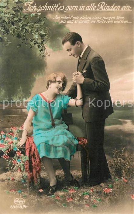 Foto Amag Nr. 63313/4 Poesie Ich schnitt es ern in al