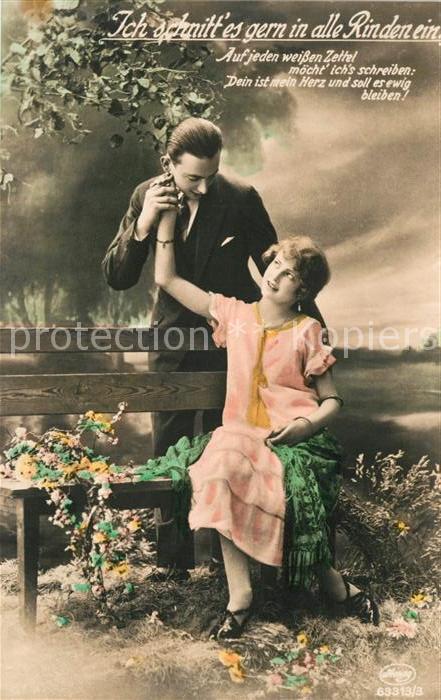 Foto Amag Nr. 63313/3 Poesie Ich schnitt es ern in al