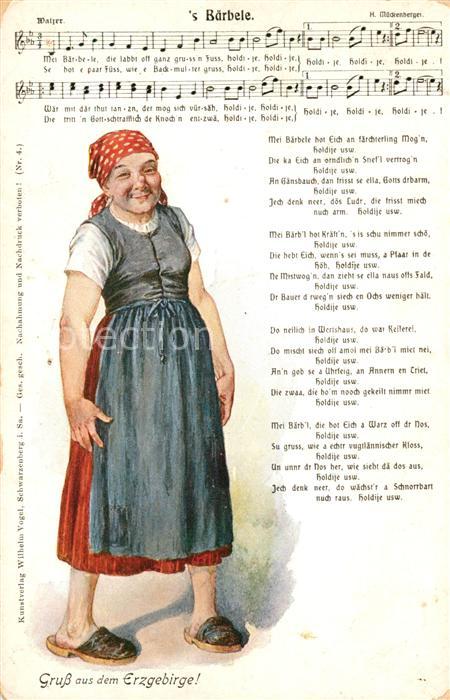 Liederkarte 's Bärbele