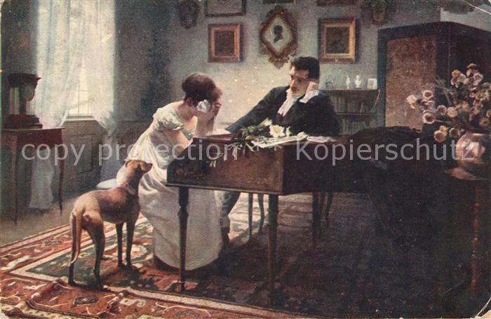 Kuenstlerkarte A. Jakesch Abschied