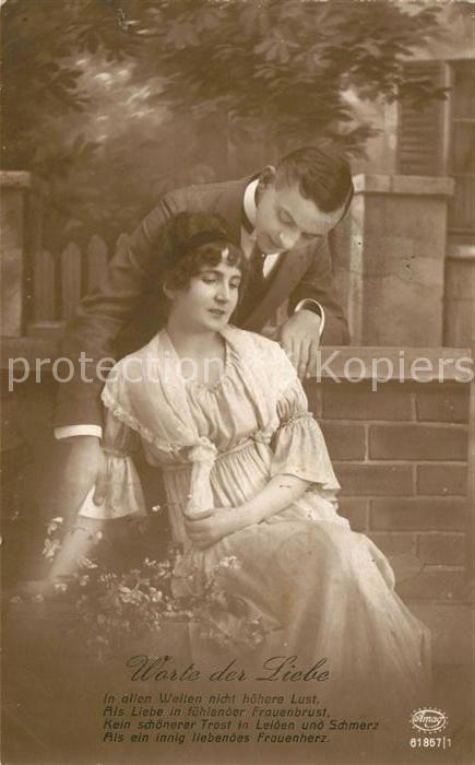 Verlag Amag Nr. 61857/1 Worte der Liebe Poesie Paar