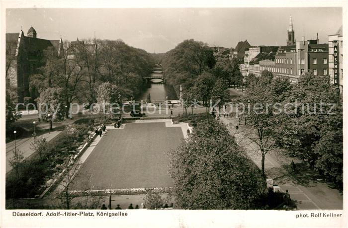 Foto Kellner Rolf Nr. 4160 Düsseldorf A.-H.-Platz Königsallee