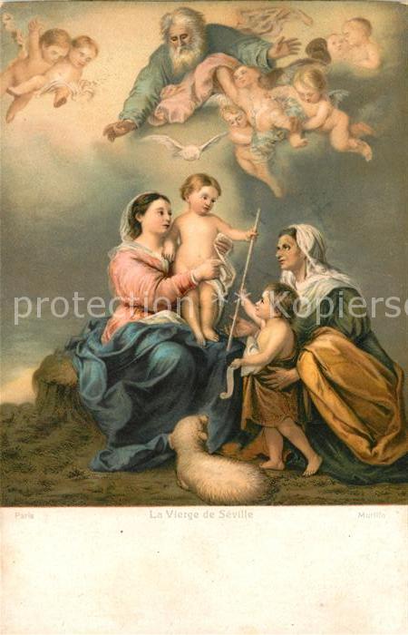 Murillo B. E. La Vierge de Seville Litho