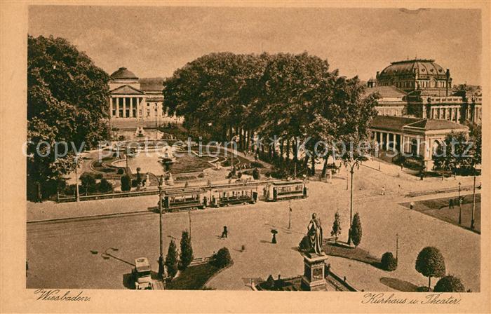 Strassenbahn Wiesbaden Kurhaus Theater