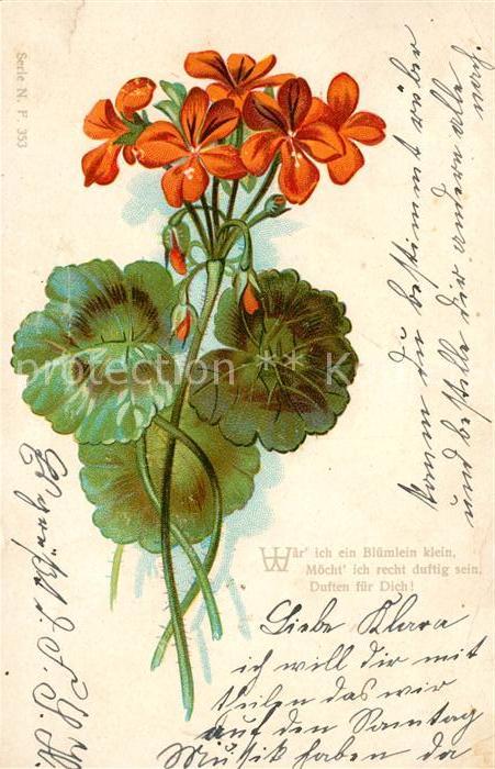 Blumen Gedicht Litho