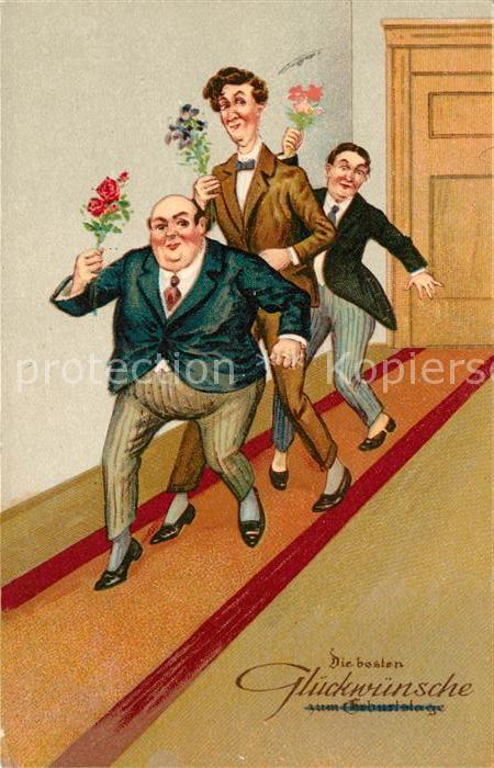 Geburtstag Maenner Blumen Litho