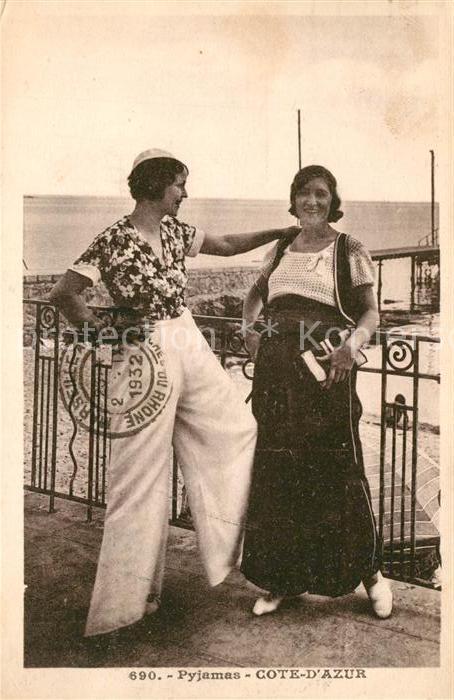 Trachten Frankreich Pyjamas Cote d_Azur