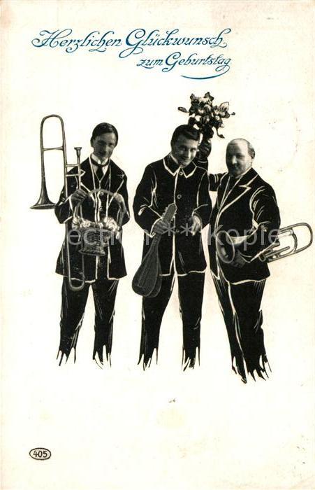 Geburtstag Männer Musikanten Posaune Mandoline