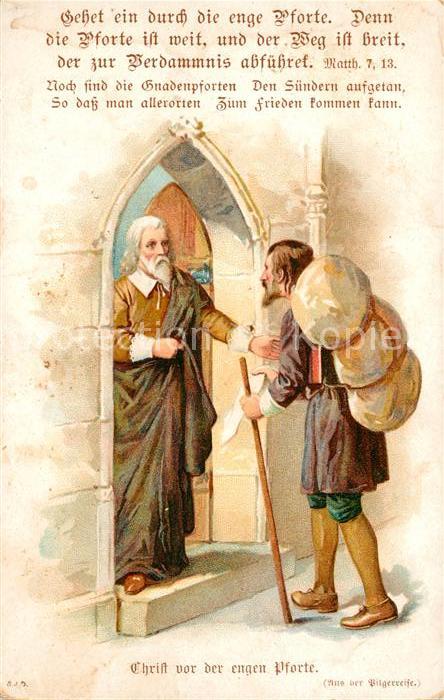 Religion Christ vor der engen Pforte Pilgerreise