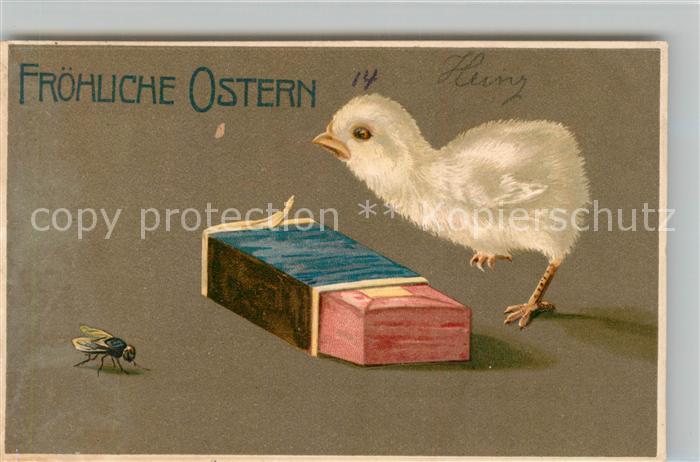 Ostern Easter Paques Kueken Fliege