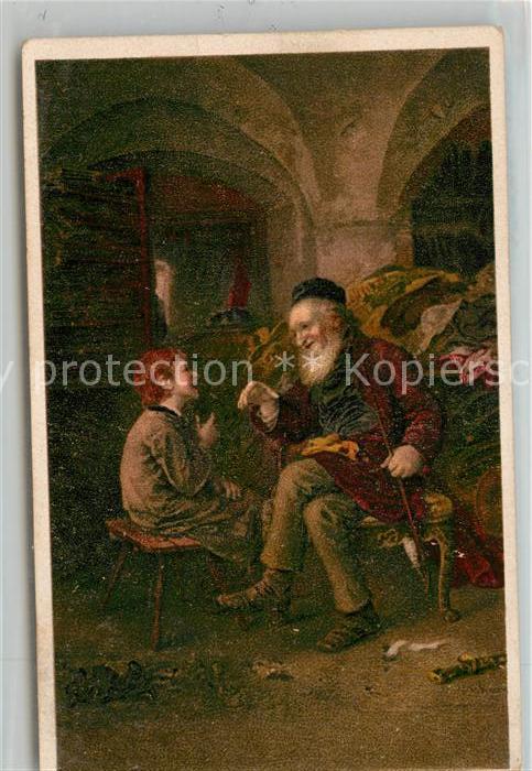 Kuenstlerkarte Ludwig Knaus Salomonische Weisheit