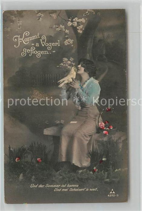 Foto PH Nr. 4372-3 Poesie Kommt a Vogerl geflogen