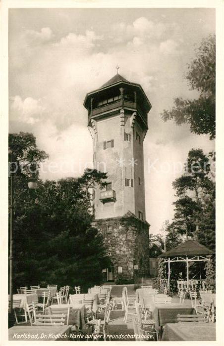 Karlsbad Eger Dr Kudlich Warte auf der Freundschaftshoehe