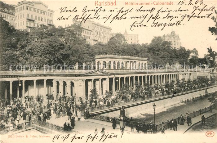 Karlsbad Eger Muehlbrunnen Colonnade
