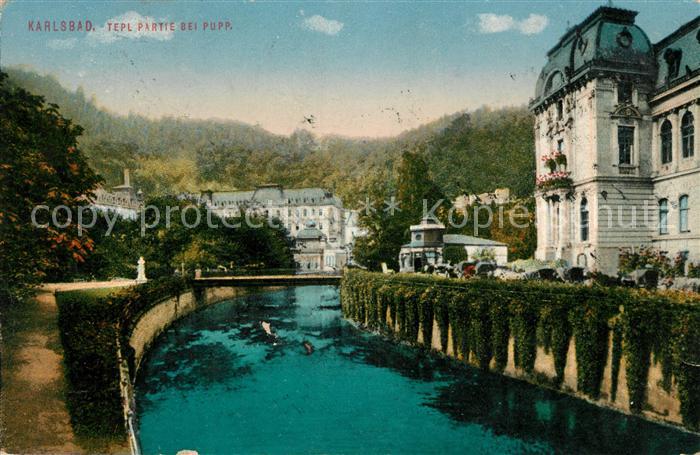 Karlsbad Eger Tepl Partie bei Pupp