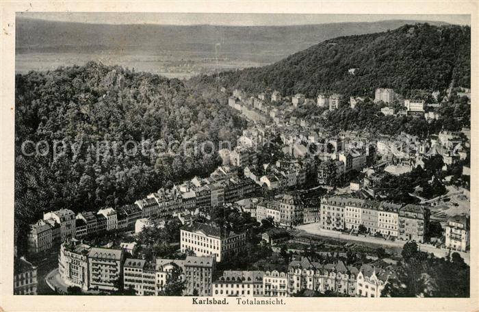 Karlsbad Eger Totalansicht