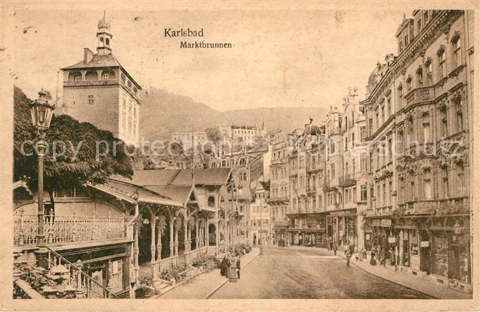 Karlsbad Eger Marktbrunnen