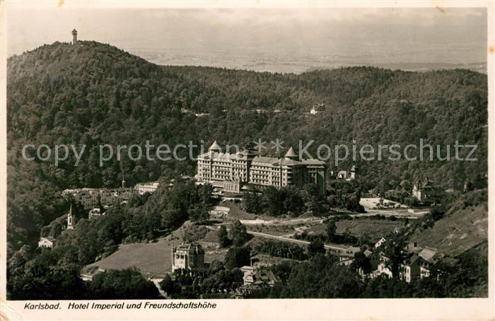 Karlsbad Eger Hotel Imperial und Freundschaftshoehe