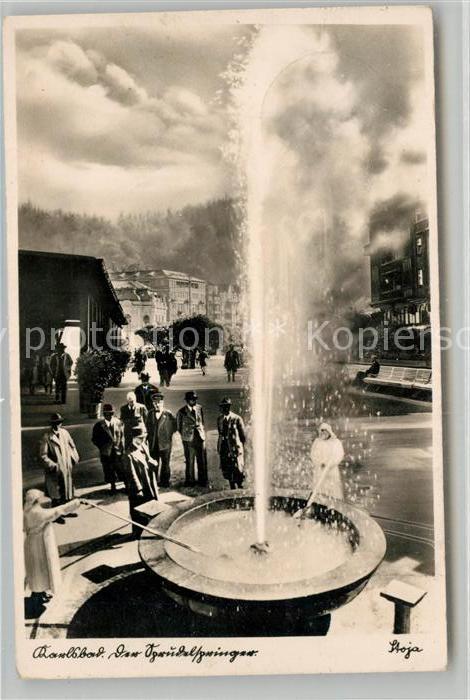 Karlsbad Eger Der Sprudelspringer