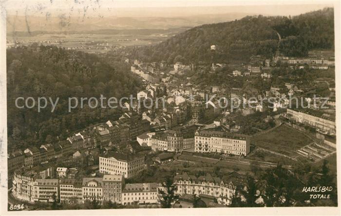 Karlsbad Eger Fliegeraufnahme total