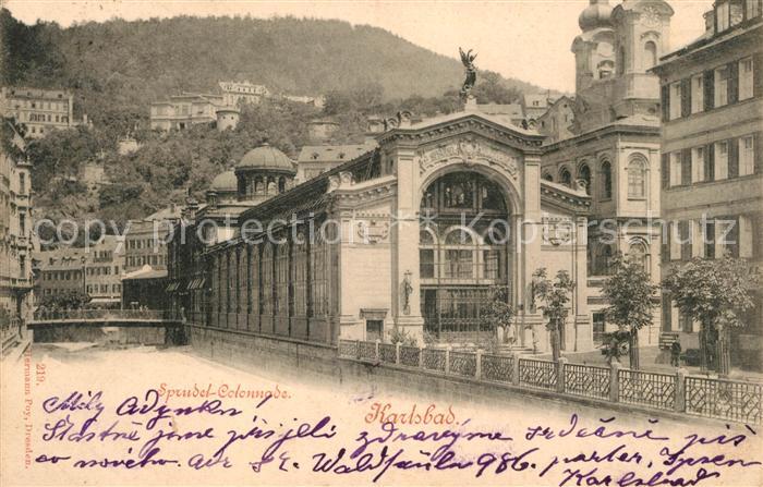 Karlsbad Eger Sprudel Colonnade