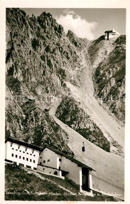 Innsbruck Innsbrucker Nordkettenbahn Station Seegrube und Hafelekar