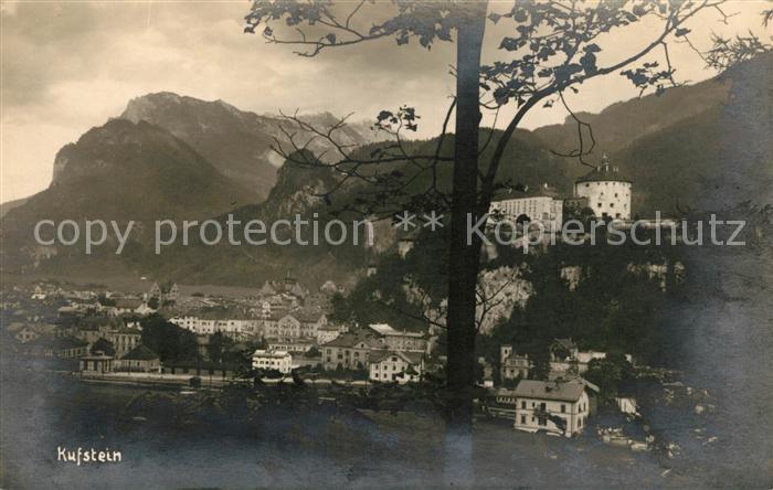 Kufstein Tirol Teilansicht mit Schloss