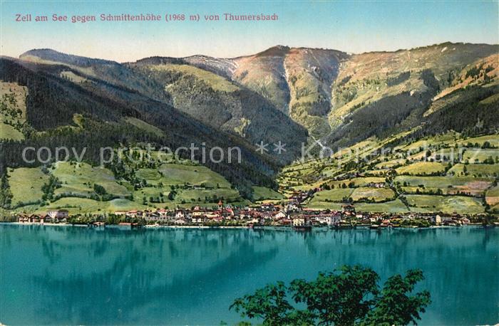 Zell See mit Schmittenhoehe von Thumersbach