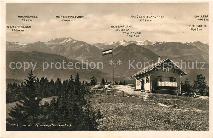 Vorarlberg Blick von der Pfaenderspitze
