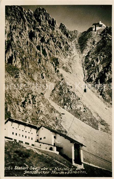 Innsbruck Station Seegrube und Hafelekar der Innsbrucker Nordkettenbahn