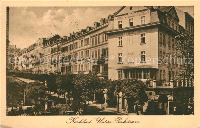Karlsbad Eger Untere Parkstrasse