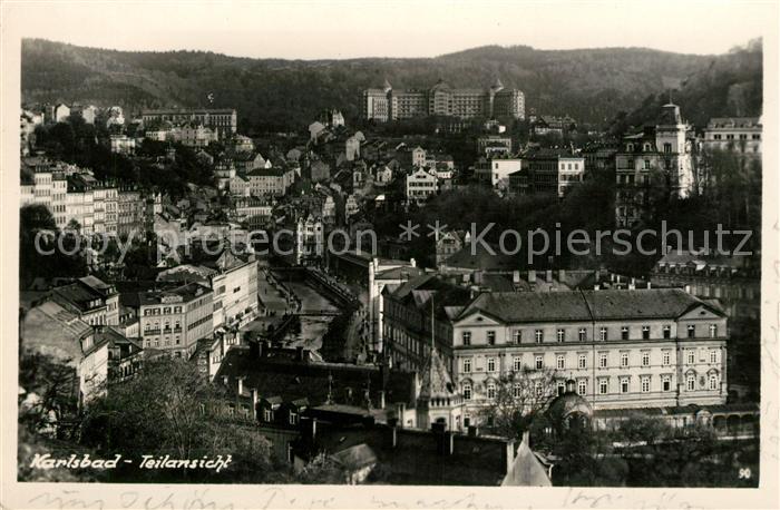 Karlsbad Eger Teilansicht