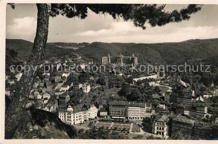 Karlsbad Eger Blick vom Hirschensprung