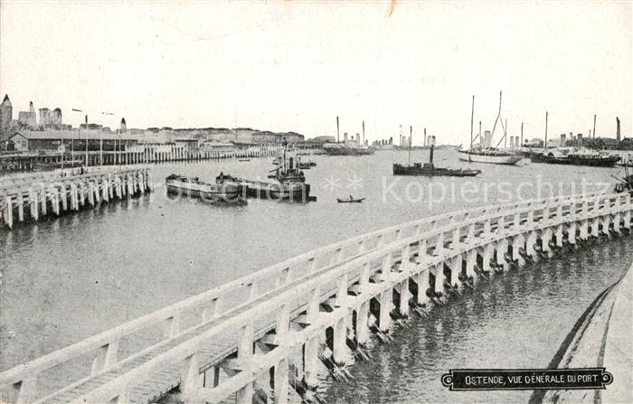 Ostende Oostende Vue generale du Port