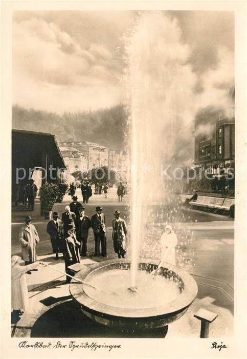 Karlsbad Eger Der Sprudelspringer